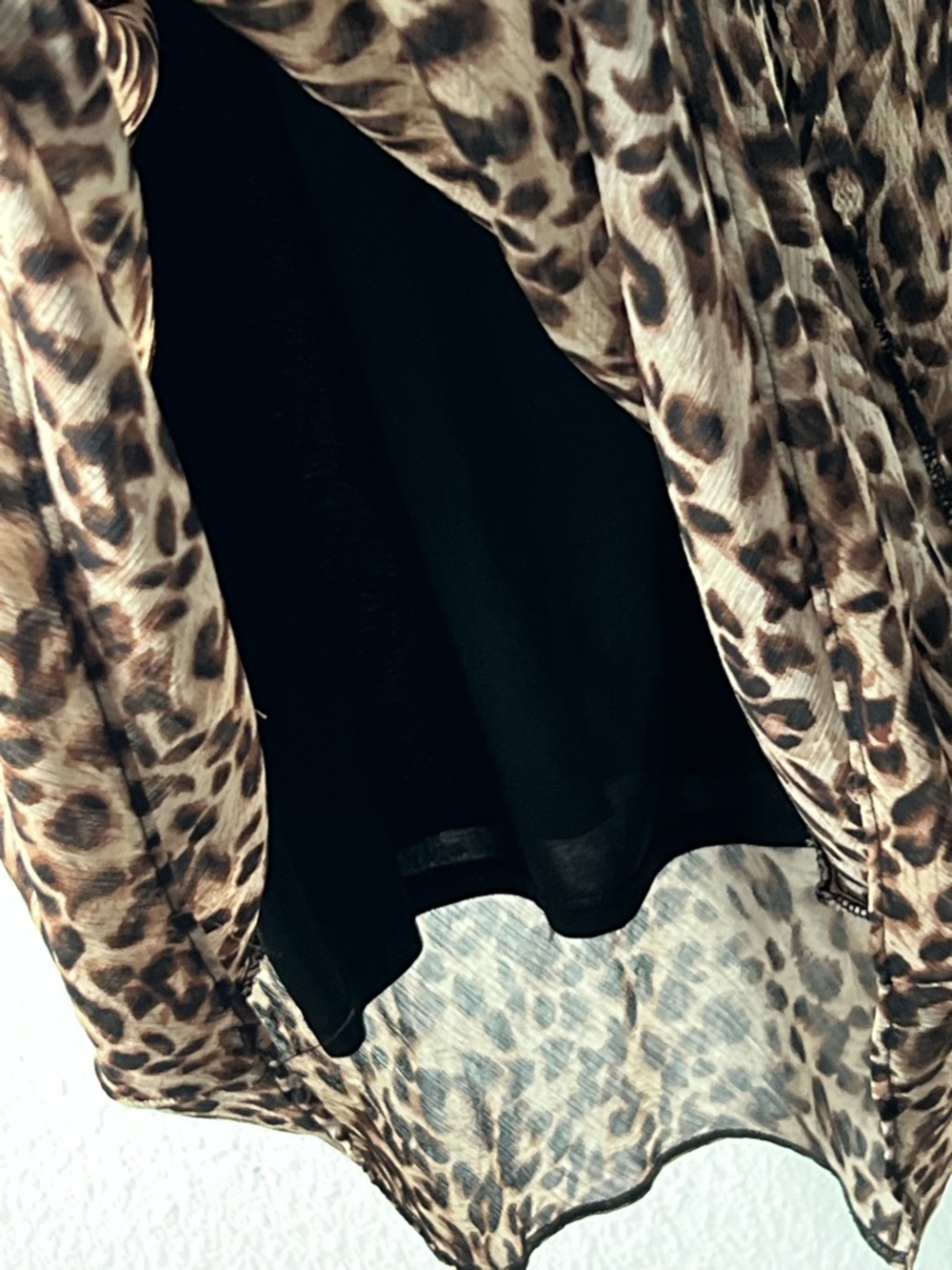 Roz & Ali Brown Leopard Print Scoop Neck Tunic, Size 1X - Picture 10 of 12